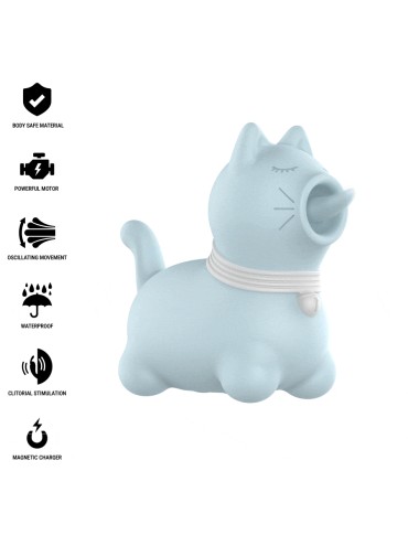 INTENSE ESTIMULADOR PUPPY LENGUA ROTADORA 360º PARA CLITORIS AZUL